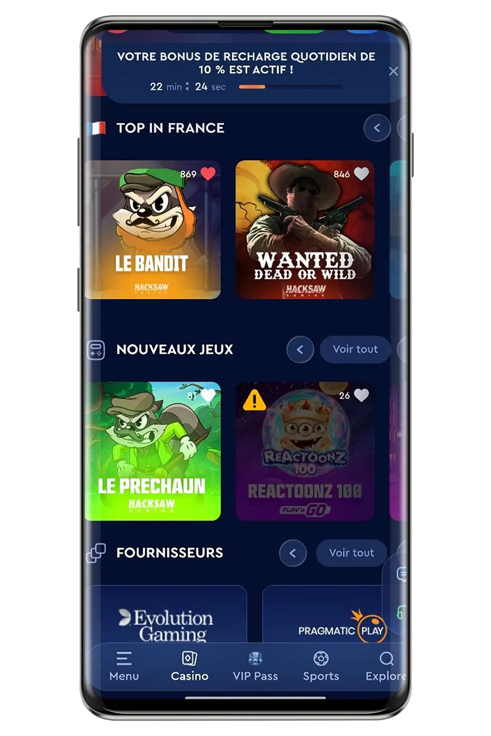 Zrzut ekranu z oficjalnej strony internetowej Celsius Casino
